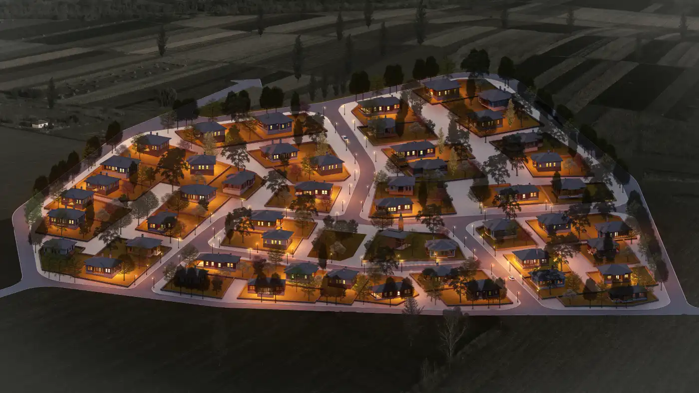 Gaziantep Nurdağı Gedikli Köyü Deprem Konutları