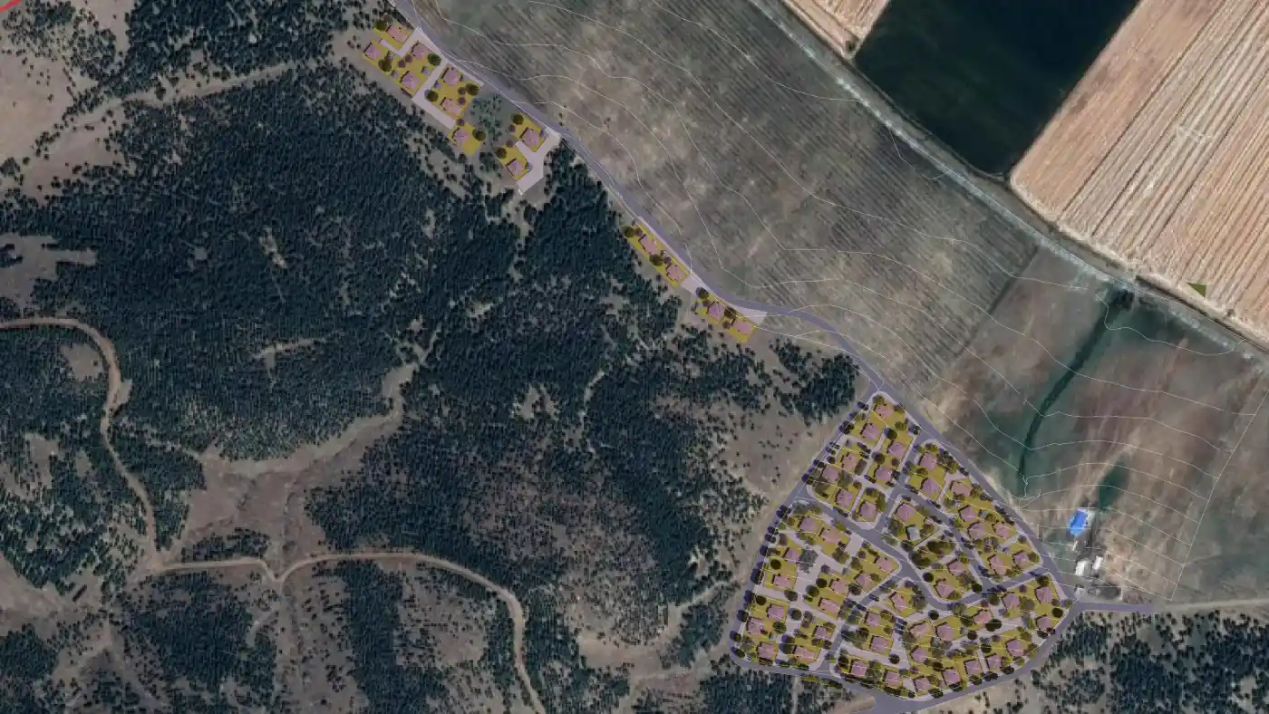 Gaziantep Nurdağı Gedikli Köyü Deprem Konutları